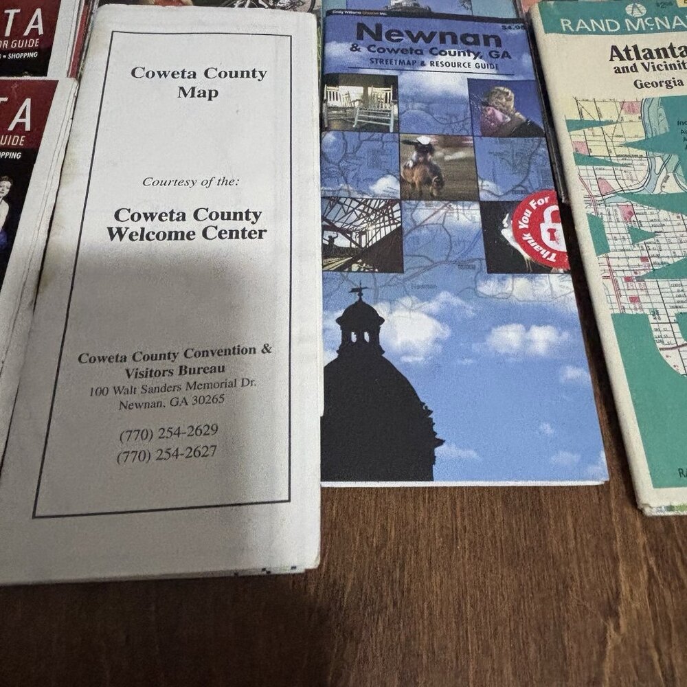 Georgia Atlanta Coweta County Newnan Road Maps Lot of 11 - Picture 4 of 9